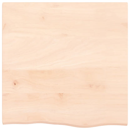 Wastafelblad Onbehandeld Massief Hout Naturel 60 x 60 x 2 cm