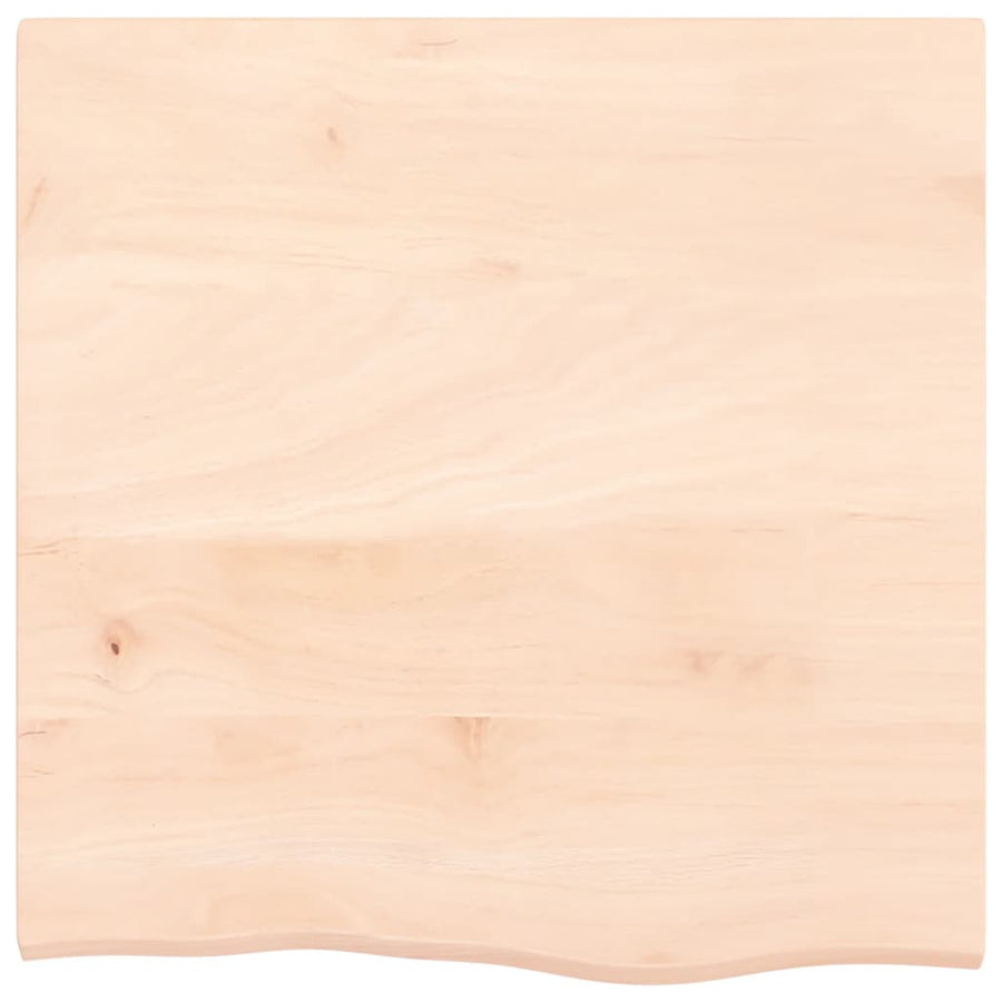 Wastafelblad Onbehandeld Massief Hout Naturel 60 x 60 x 2 cm