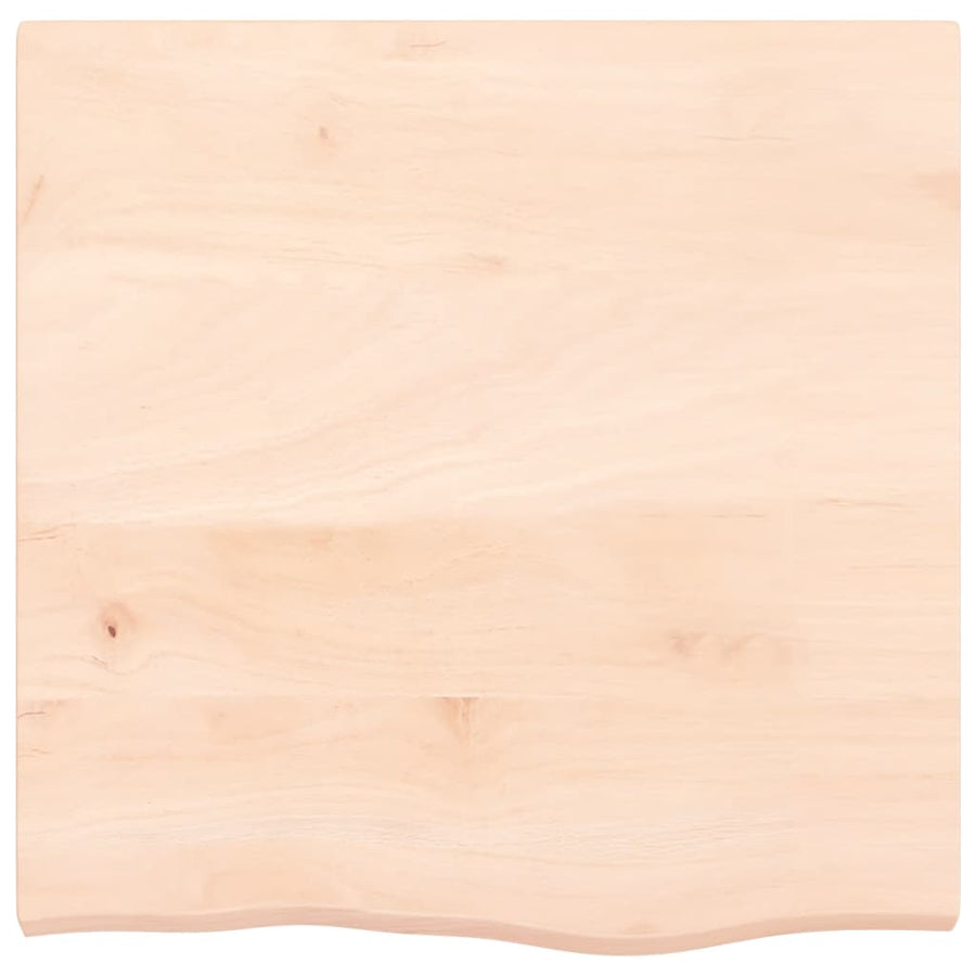 Wastafelblad 60X60X(2-4) Cm Onbehandeld Massief Hout Naturel 60 x 60 x 4 cm