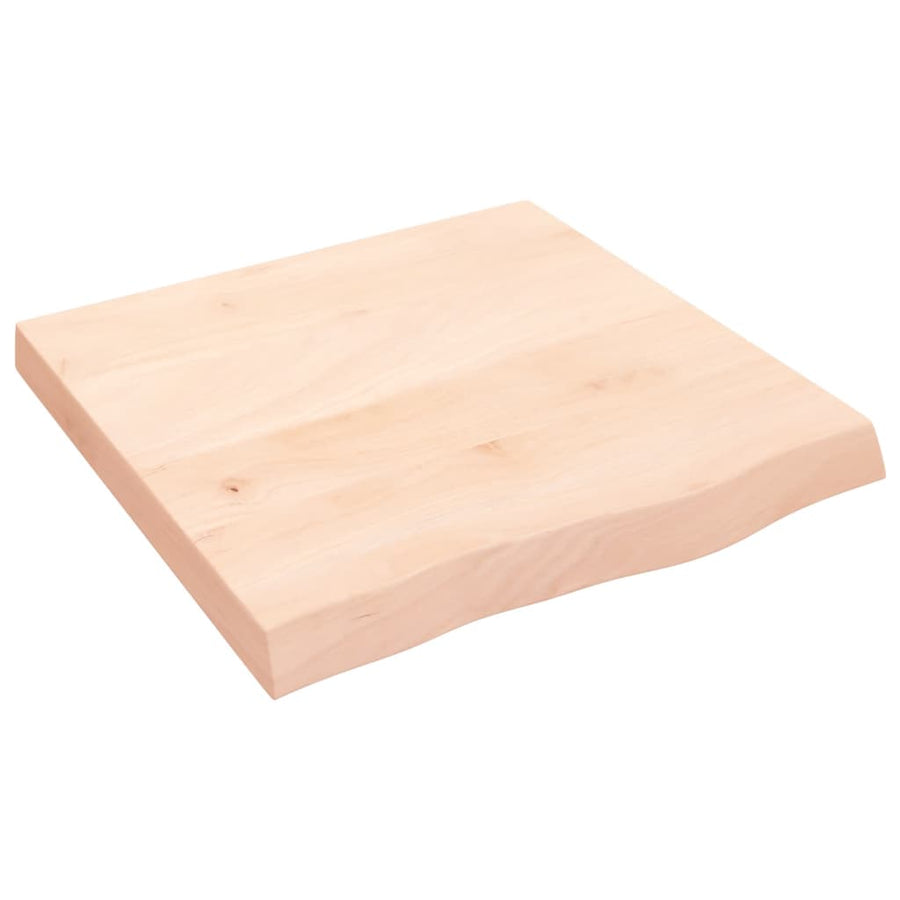 Wastafelblad 60X60X(2-6) Cm Onbehandeld Massief Hout Naturel 60 x 60 x 6 cm