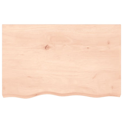 Wastafelblad 80X50X(2-4) Cm Onbehandeld Massief Hout Naturel 80 x 50 x 4 cm