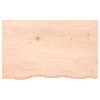 Wastafelblad 80X50X(2-6) Cm Onbehandeld Massief Hout Naturel 80 x 50 x 6 cm