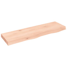 Wastafelblad 100x30x(2-6) cm onbehandeld massief hout