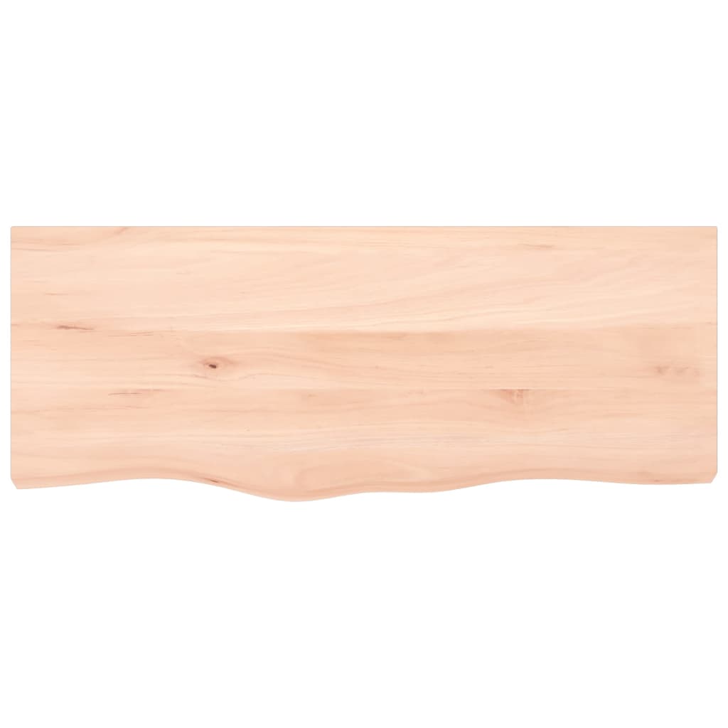 Wastafelblad Onbehandeld Massief Hout Naturel 100 x 40 x 2 cm