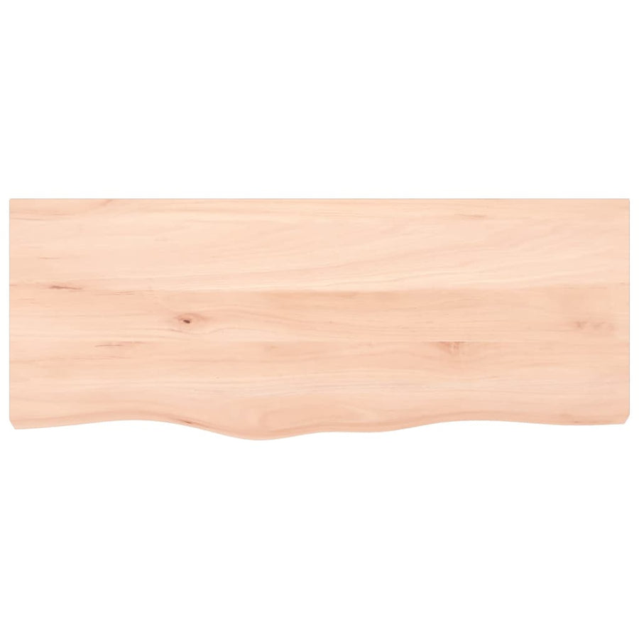 Wastafelblad Onbehandeld Massief Hout Naturel 100 x 40 x 2 cm