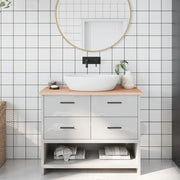 Washbasin top 100x40x2 cm untreated solid wood