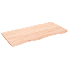 Wastafelblad Onbehandeld Massief Hout Naturel 100 x 50 x 2 cm