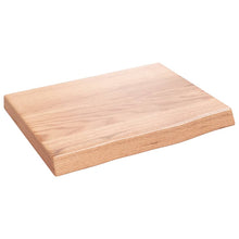 Wastafelblad 40X30X(2-4) Cm Behandeld Massief Hout Lichtbruin 40 x 30 x 4 cm