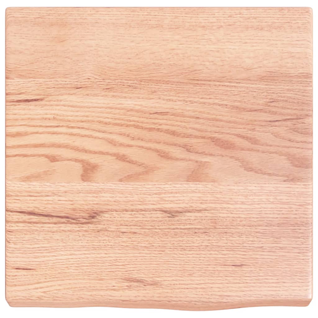 Wastafelblad 40X40X(2-4) Cm Behandeld Massief Hout Lichtbruin 40 x 40 x 4 cm