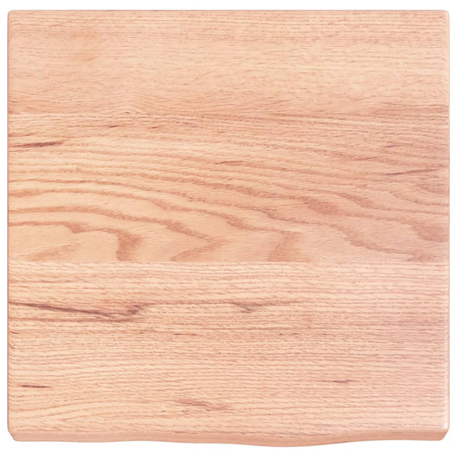 Wastafelblad 40X40X(2-4) Cm Behandeld Massief Hout Lichtbruin 40 x 40 x 4 cm
