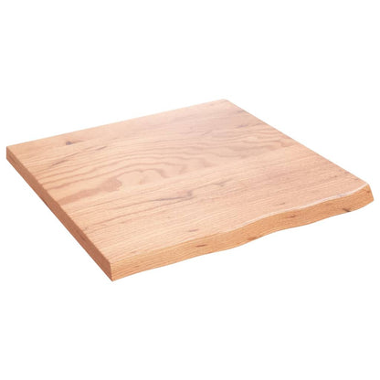 Wastafelblad 60X60X(2-4) Cm Behandeld Massief Hout Lichtbruin 60 x 60 x 4 cm