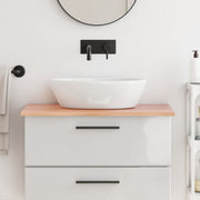 Vanity top 80x60x2 treated solid wood light brown