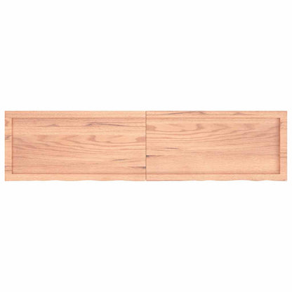 Wastafelblad 160X40X(2-4) Cm Behandeld Massief Hout Lichtbruin 160 x 40 x 4 cm