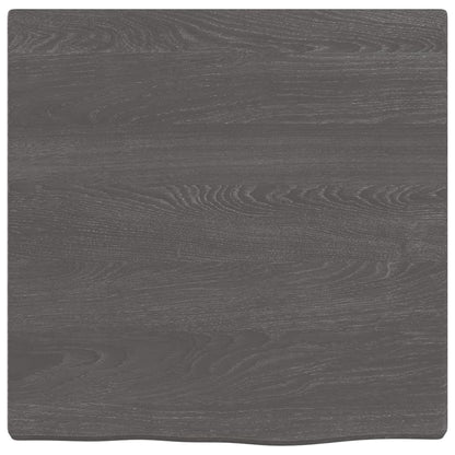 Wastafelblad Behandeld Massief Hout Donkerbruin Donkergrijs 40 x 40 x 2 cm