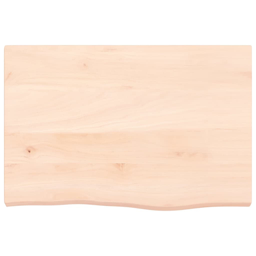 Tafelblad 60X40X(2-4) Cm Onbehandeld Massief Eikenhout Naturel 60 x 40 x 4 cm