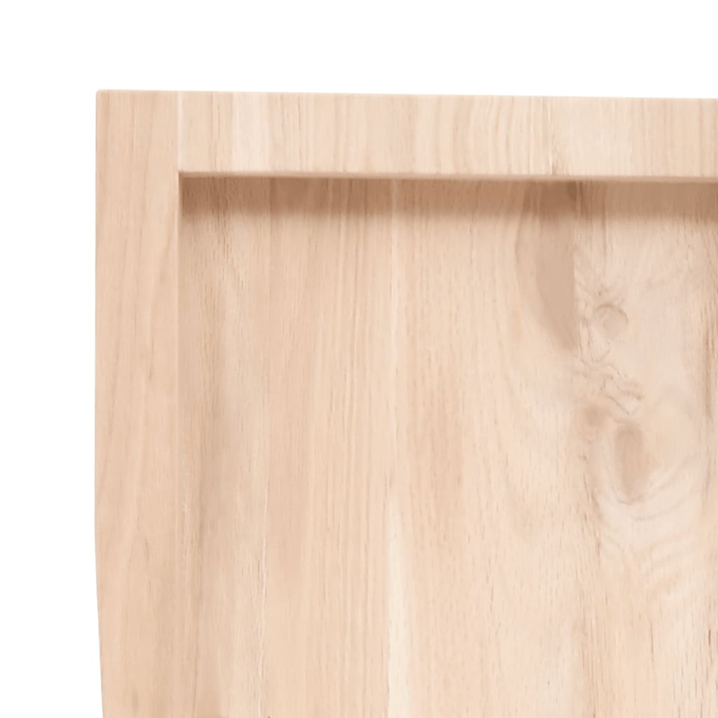 Tafelblad 60X40X(2-4) Cm Onbehandeld Massief Eikenhout Naturel 60 x 40 x 4 cm