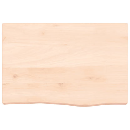Tafelblad 60X40X(2-6) Cm Onbehandeld Massief Eikenhout Naturel 60 x 40 x 6 cm