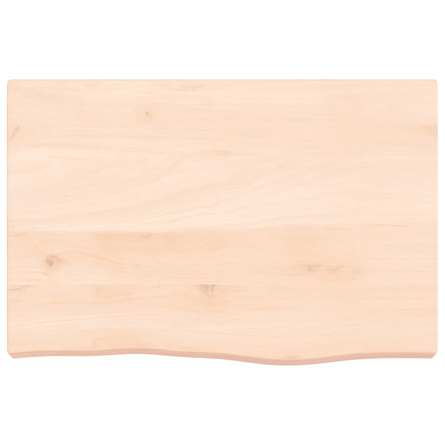 Tafelblad 60X40X(2-6) Cm Onbehandeld Massief Eikenhout Naturel 60 x 40 x 6 cm