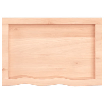 Tafelblad 60X40X(2-6) Cm Onbehandeld Massief Eikenhout Naturel 60 x 40 x 6 cm