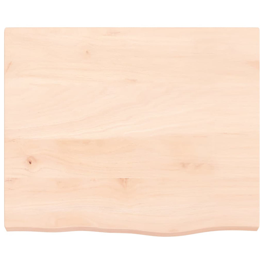 Tafelblad 60X50X(2-4) Cm Onbehandeld Massief Eikenhout Naturel 60 x 50 x 4 cm