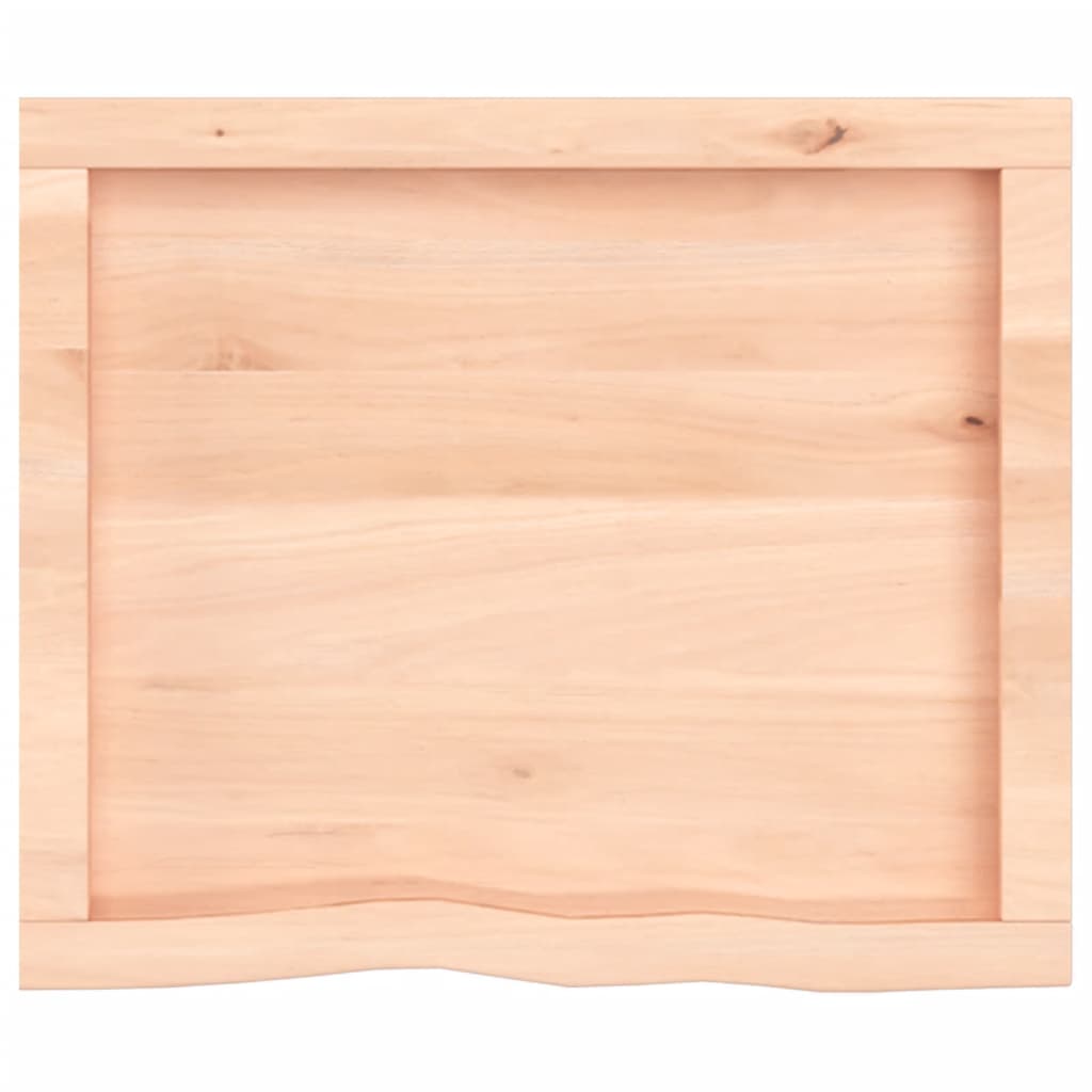 Tafelblad 60X50X(2-4) Cm Onbehandeld Massief Eikenhout Naturel 60 x 50 x 4 cm