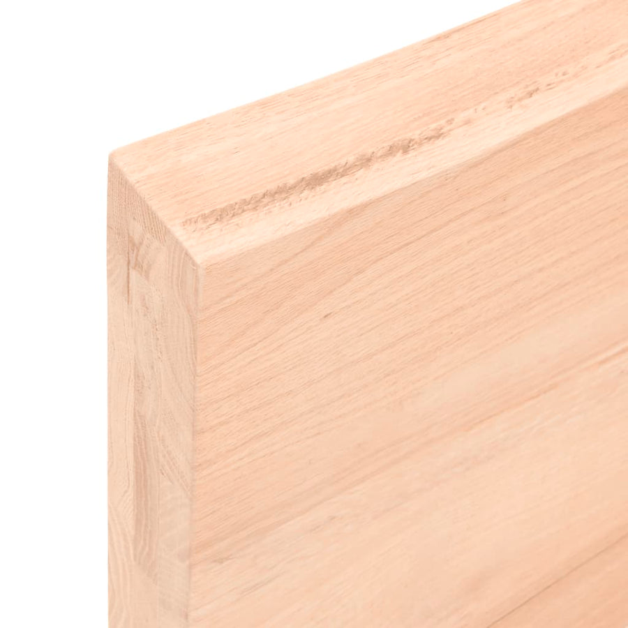 Tafelblad 60X50X(2-6) Cm Onbehandeld Massief Eikenhout Naturel 60 x 50 x 6 cm