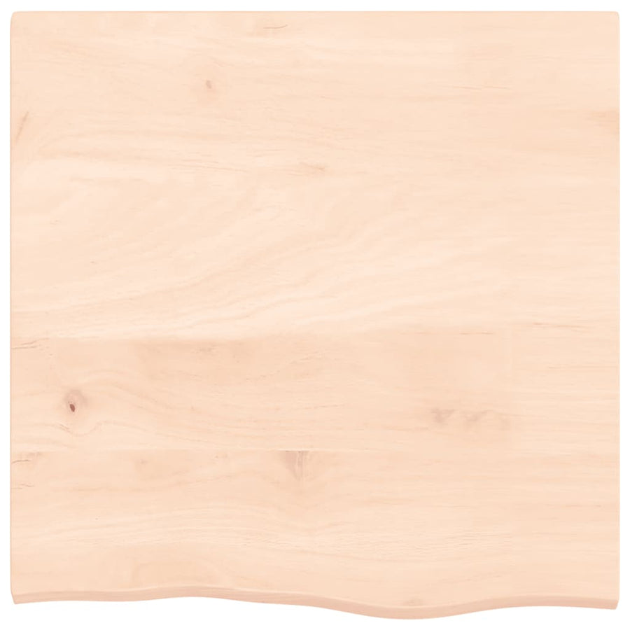 Tafelblad Onbehandeld Massief Eikenhout Naturel 60 x 60 x 2 cm