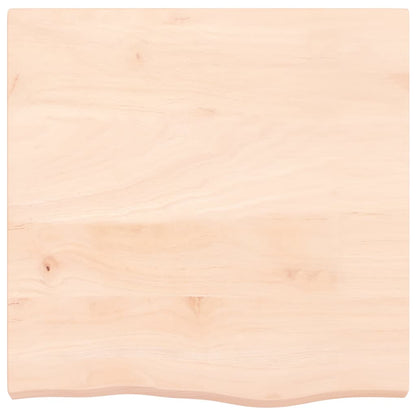 Tafelblad 60X60X(2-6) Cm Onbehandeld Massief Eikenhout Naturel 60 x 60 x 6 cm