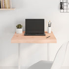 Tabletop 60x60x(2-6) cm untreated solid oak