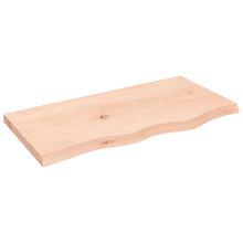 Tafelblad 80X40X(2-4) Cm Onbehandeld Massief Eikenhout Naturel 80 x 40 x 4 cm