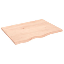 Tafelblad Onbehandeld Massief Eikenhout Naturel 80 x 60 x 2 cm