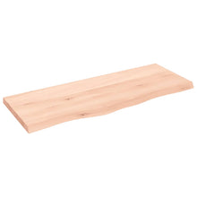 Tafelblad 00X40X(2-4) Cm Onbehandeld Massief Eikenhout Naturel 100 x 40 x 4 cm