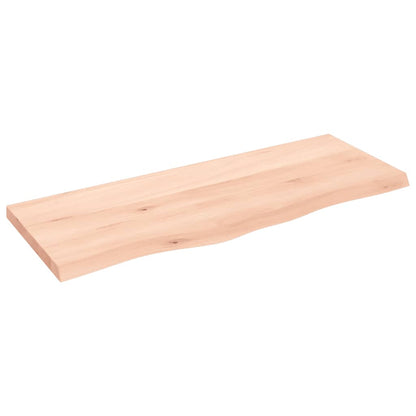 Tafelblad 00X40X(2-4) Cm Onbehandeld Massief Eikenhout Naturel 100 x 40 x 4 cm