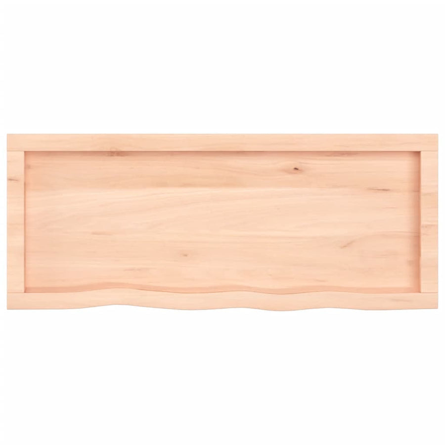 Tafelblad 00X40X(2-4) Cm Onbehandeld Massief Eikenhout Naturel 100 x 40 x 4 cm
