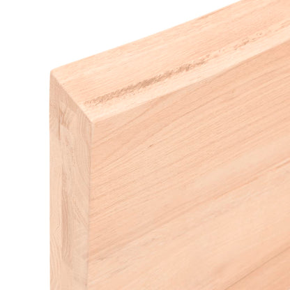 Tafelblad 100x40x(2-6) cm onbehandeld massief eikenhout