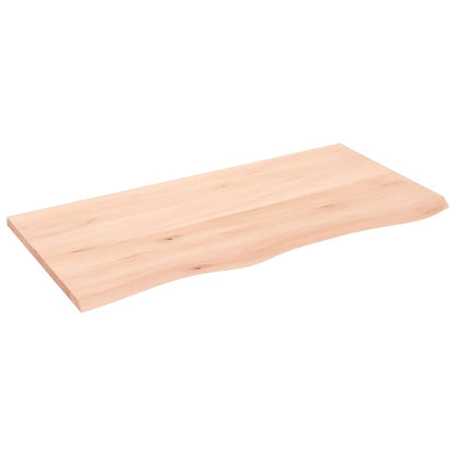 Tafelblad Onbehandeld Massief Eikenhout Naturel 100 x 50 x 2 cm
