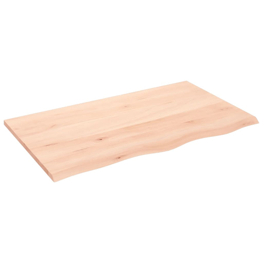 Tafelblad Onbehandeld Massief Eikenhout Naturel 100 x 60 x 2 cm