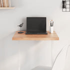 Tabletop 60x60x(2-4) cm treated solid oak light brown