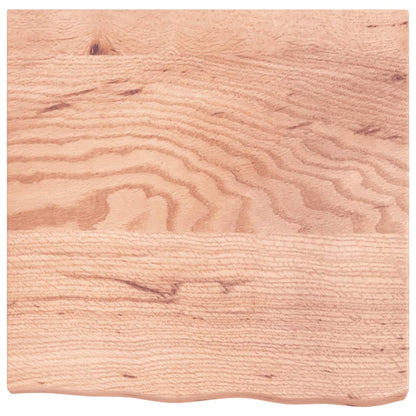 Tafelblad 60X60X(2-6) Cm Behandeld Massief Eikenhout Lichtbruin 60 x 60 x 6 cm