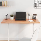 Tabletop 100x50x(2-4)cm treated solid oak light brown