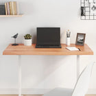 Tabletop 100x60x(2-4)cm treated solid oak light brown
