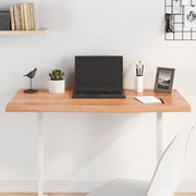 Tabletop 100x60x(2-4)cm treated solid oak light brown
