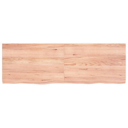Tafelblad 20X40X(2-4)Cm Behandeld Massief Eikenhout Lichtbruin 120 x 40 x 4 cm
