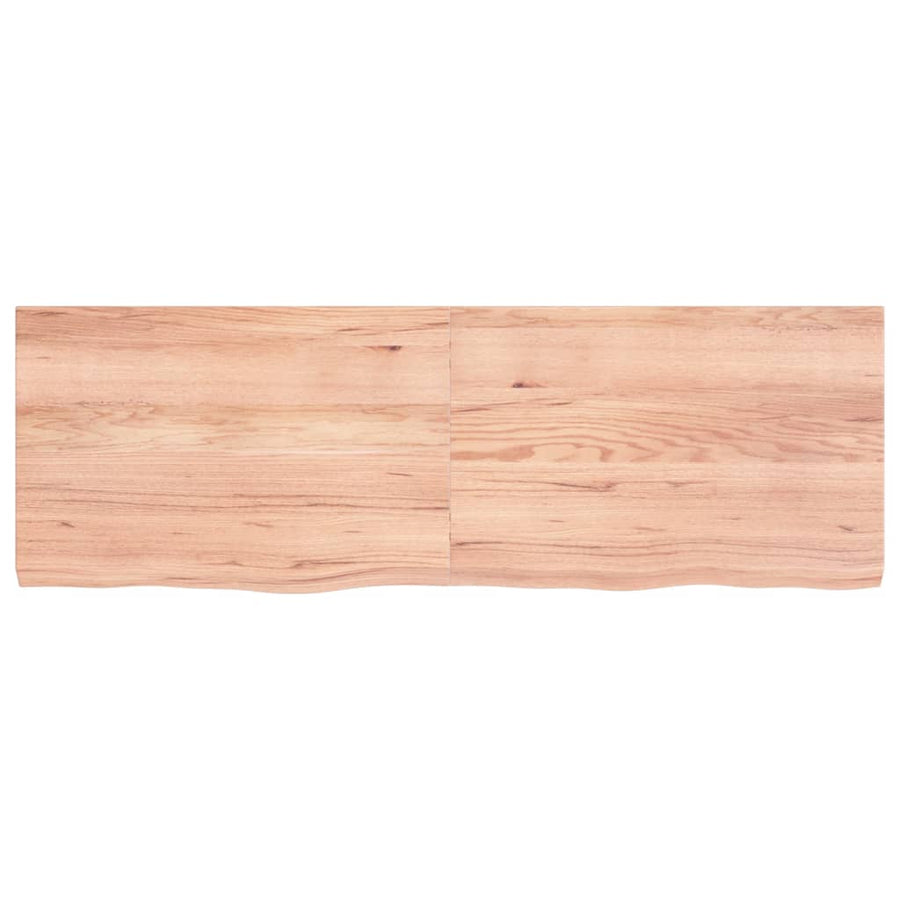 Tafelblad 20X40X(2-4)Cm Behandeld Massief Eikenhout Lichtbruin 120 x 40 x 4 cm