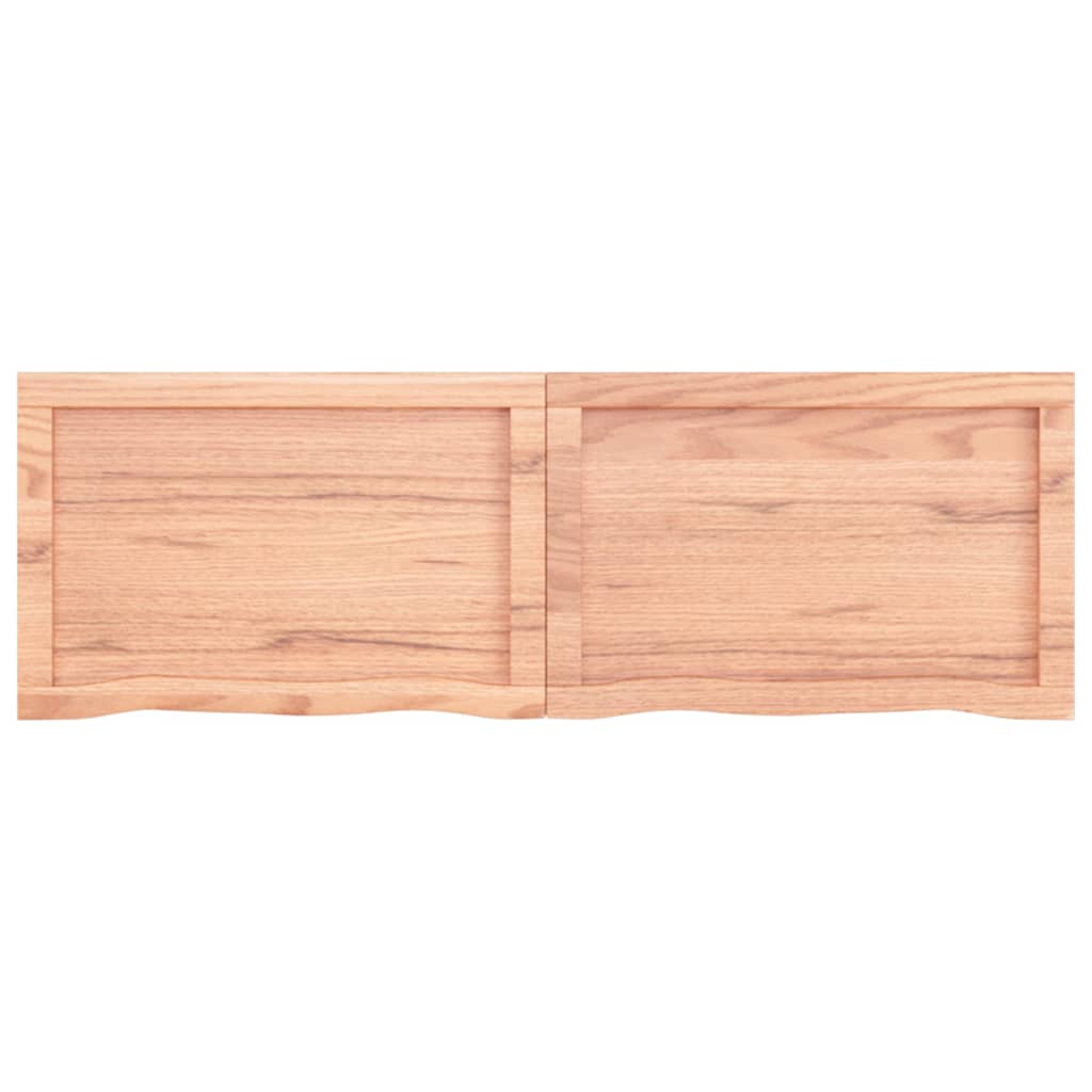 Tafelblad 20X40X(2-4)Cm Behandeld Massief Eikenhout Lichtbruin 120 x 40 x 4 cm