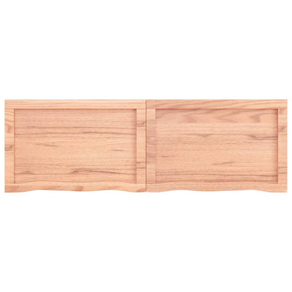 Tafelblad 20X40X(2-4)Cm Behandeld Massief Eikenhout Lichtbruin 120 x 40 x 4 cm