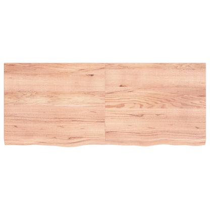 Tafelblad 20X50X(2-4)Cm Behandeld Massief Eikenhout Lichtbruin 120 x 50 x 4 cm