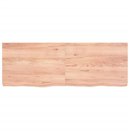Tafelblad 40X50X(2-6)Cm Behandeld Massief Eikenhout Lichtbruin 140 x 50 x 6 cm