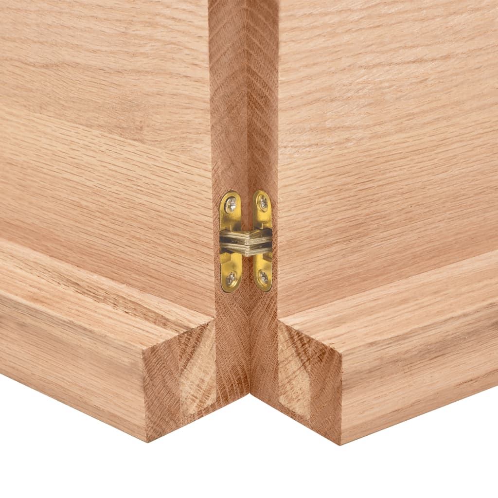 Tafelblad 40X50X(2-6)Cm Behandeld Massief Eikenhout Lichtbruin 140 x 50 x 6 cm
