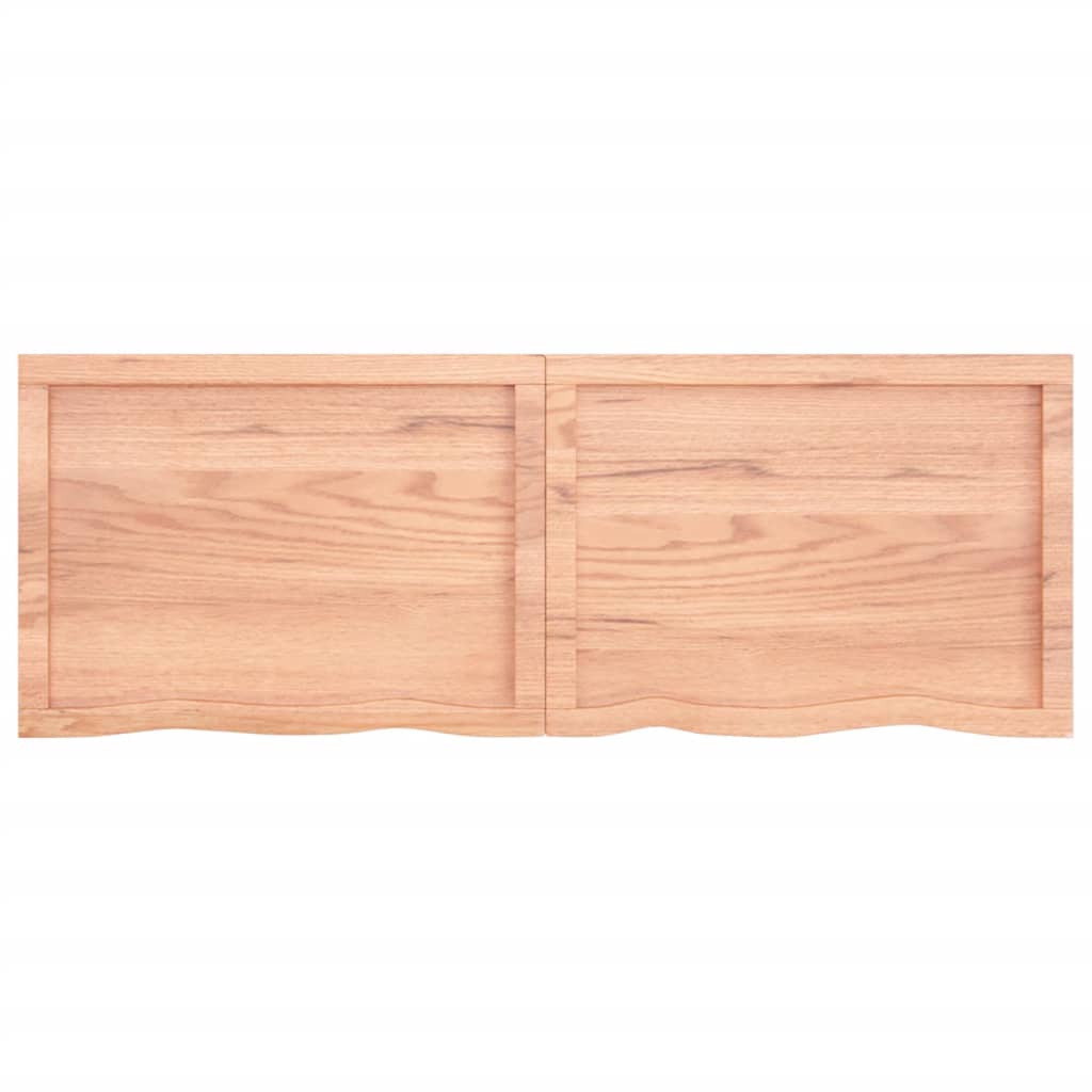Tafelblad 40X50X(2-6)Cm Behandeld Massief Eikenhout Lichtbruin 140 x 50 x 6 cm